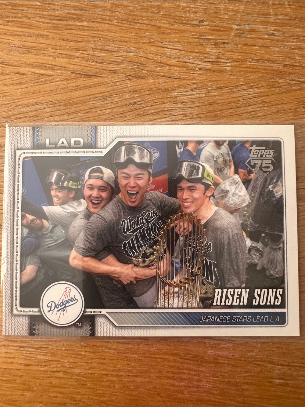 Topps Dodgers Celebration Card - Blue & Gray